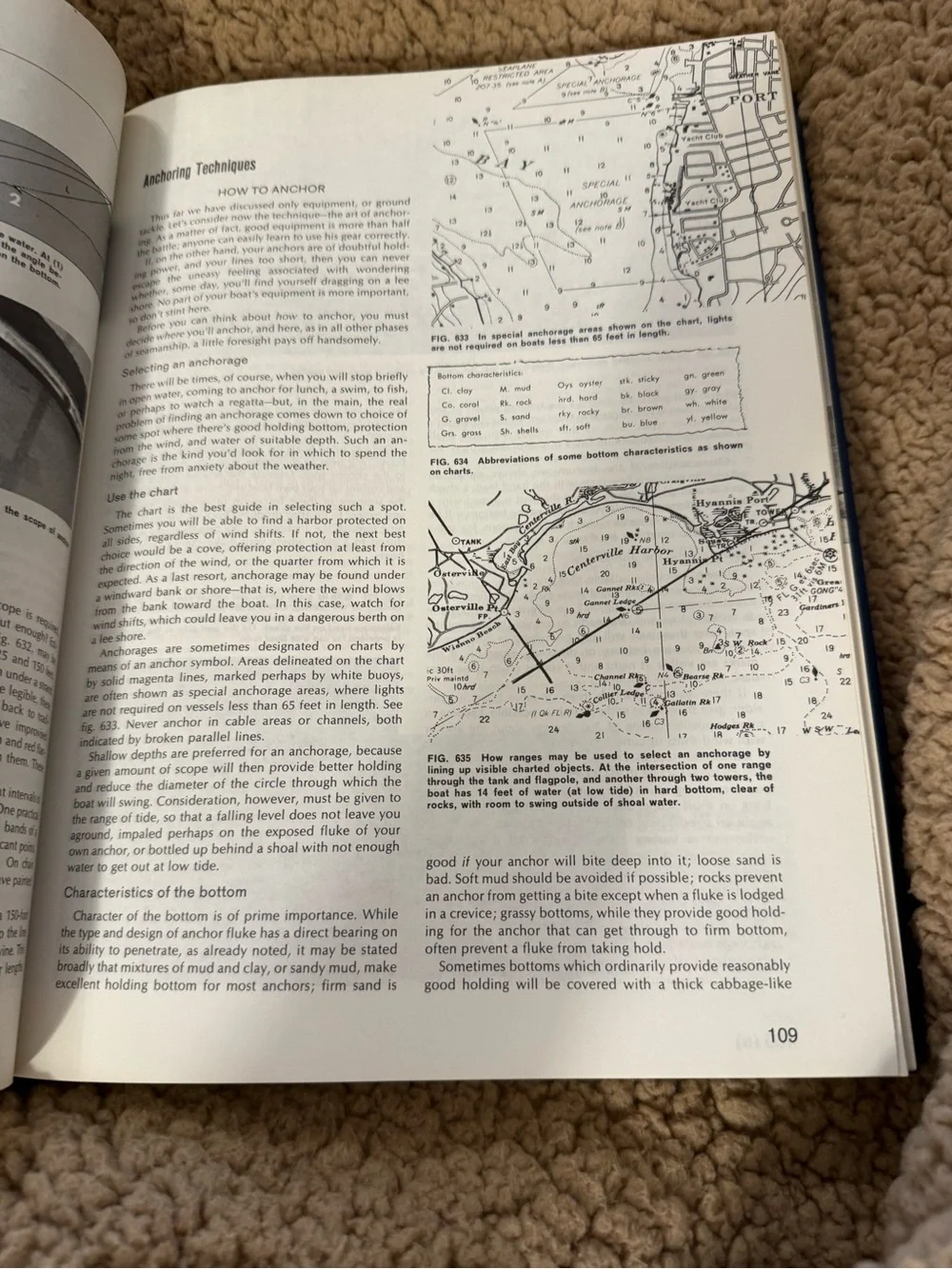 Piloting seamanship & small boat handling hardcover book writing on front page